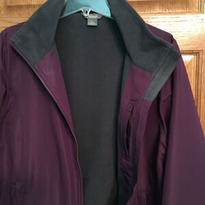 Natural Reflections Deep Purple Puffer Coat